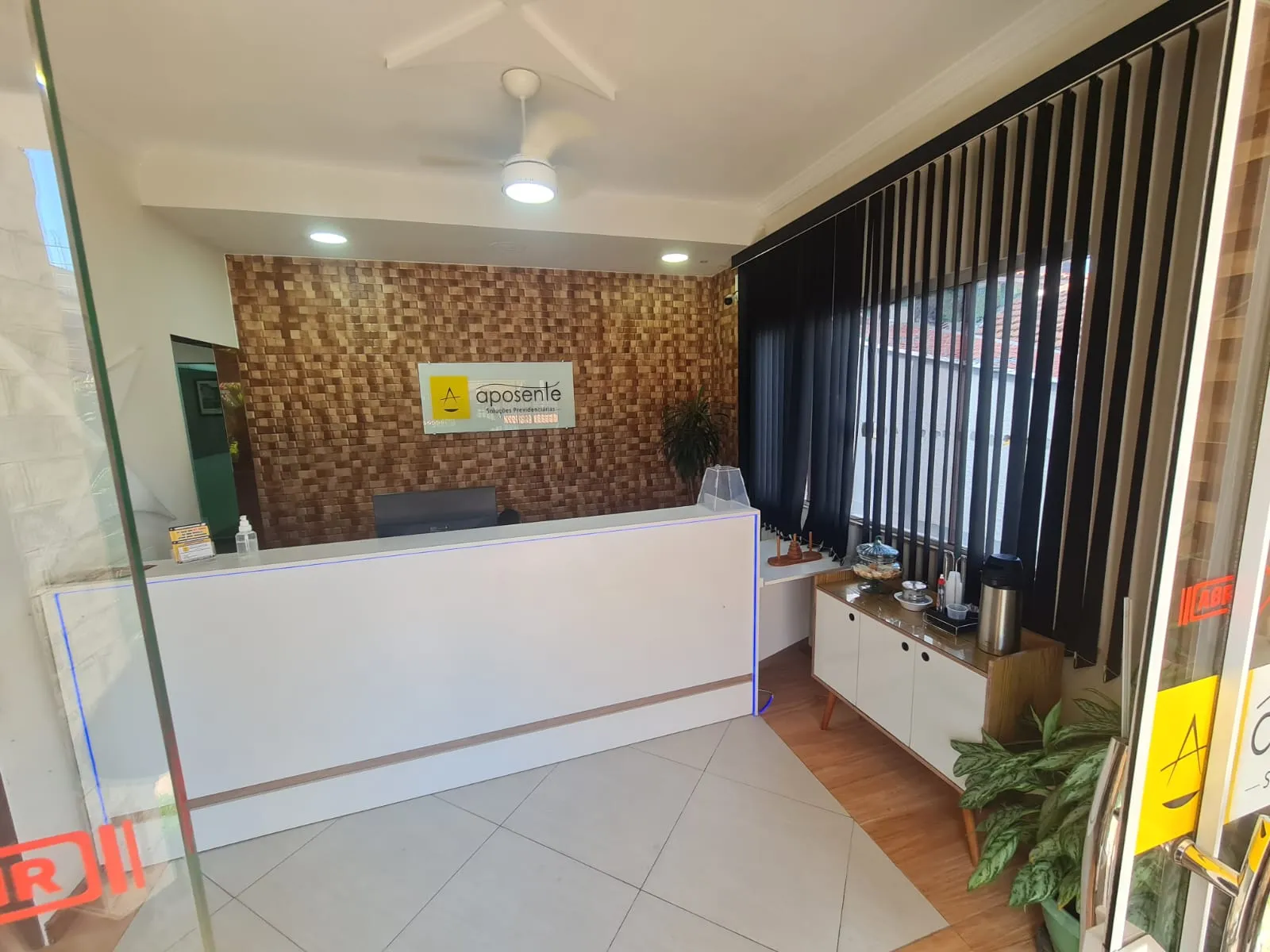 Recepção do escritório Aposente Campo Grande