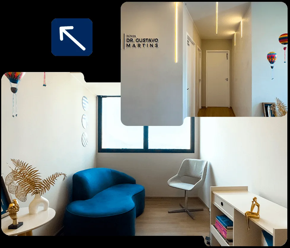 Interior da Clínica Gustavo Martins