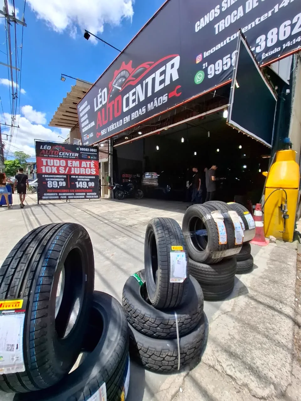 Fachada do Léo Auto Center em Campo Grande